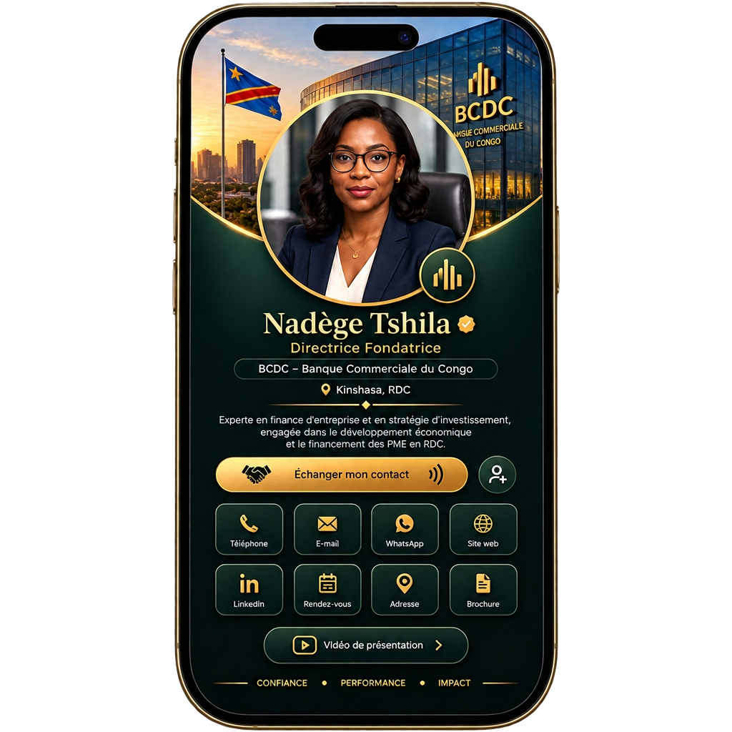 Profil Yebana d'une directrice fondatrice à Kinshasa