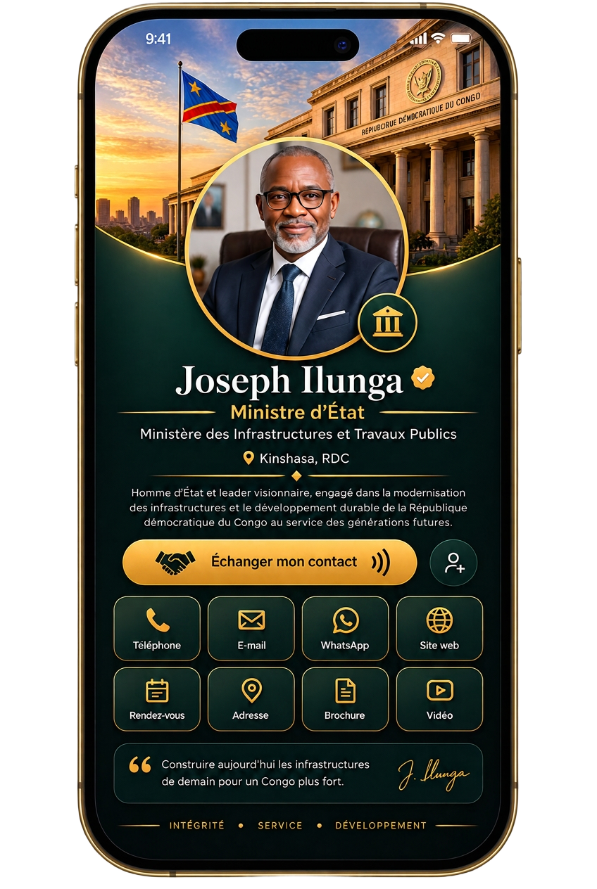 Profil Yebana d'un ministre d'État de la RDC